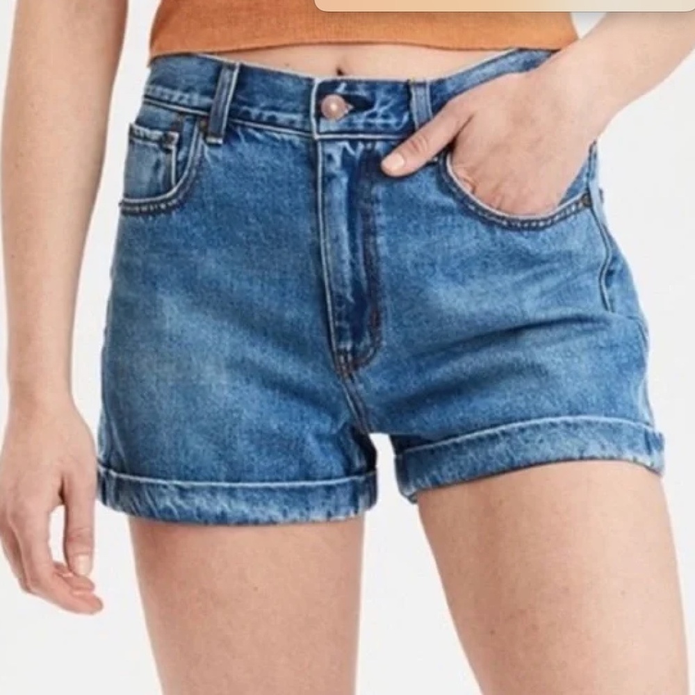 2/$10 American Eagle Denim Mom Shorts | Size 4